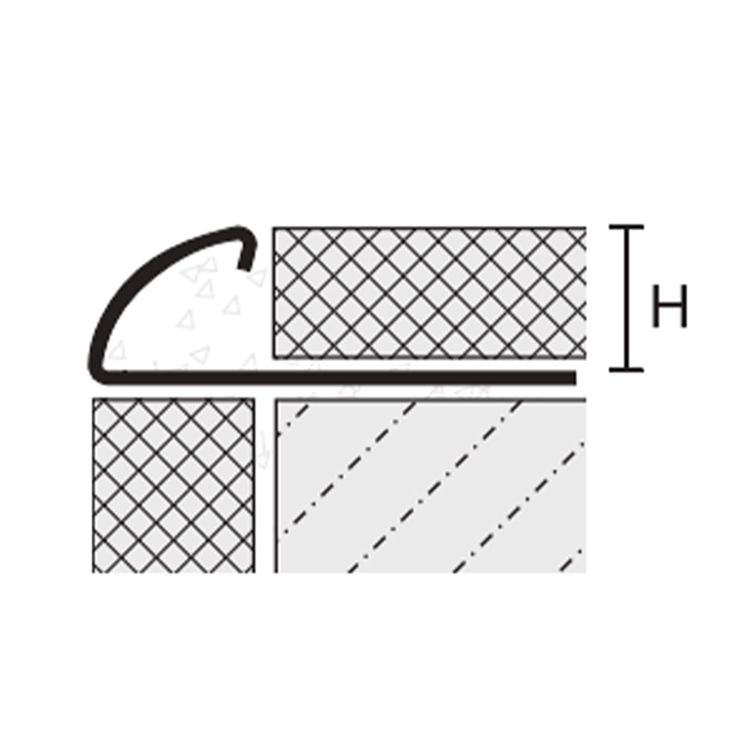 20x Viertelkreis Edelstahlschiene Fliesenschiene Fliesenprofil 50m 12mm glänzend
