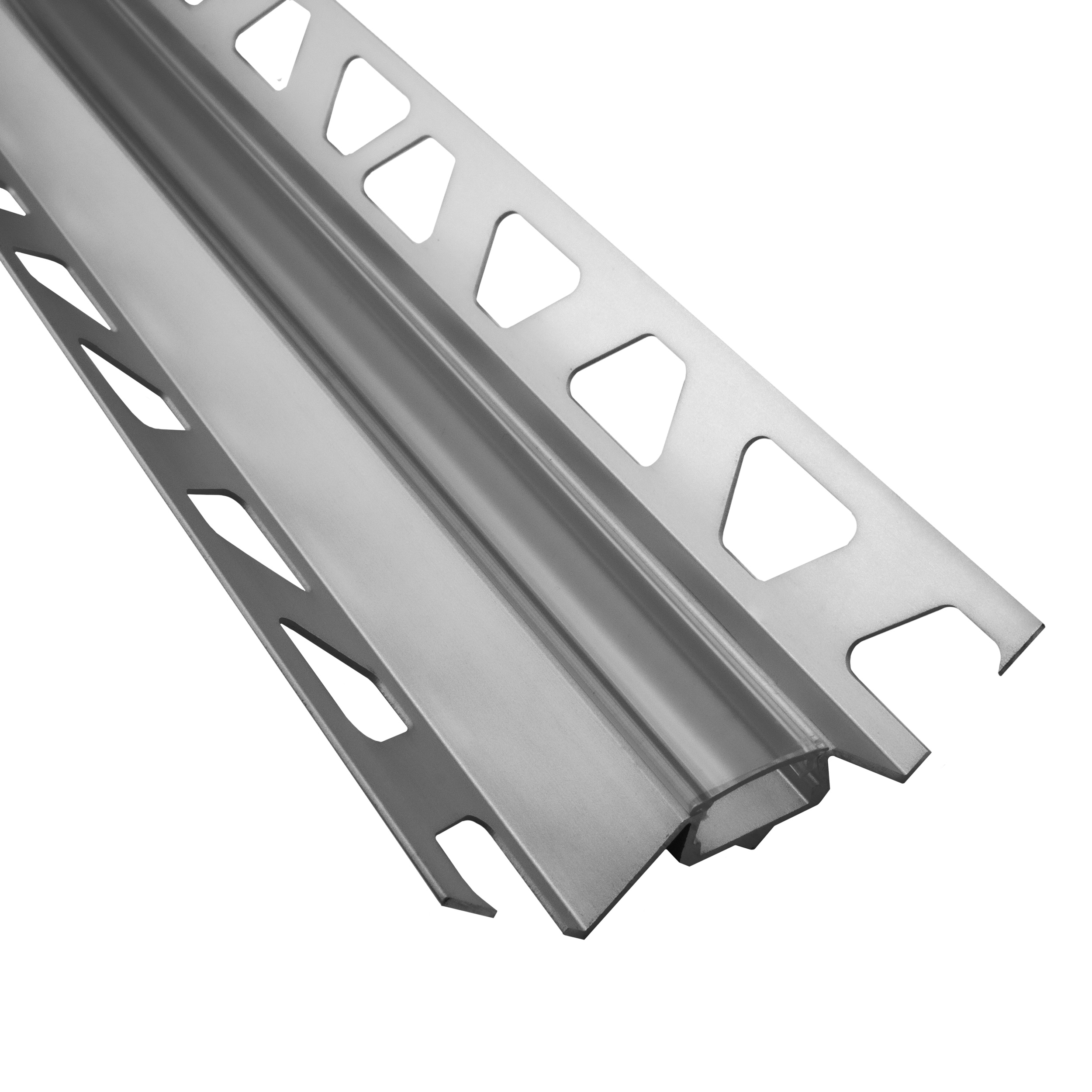 IN-T77 LED Alu Fliesenprofil Ecke innen 12mm silber 1m klar IN-T77 LED Alu Fliesenprofil Ecke innen 12mm silber 2m klar