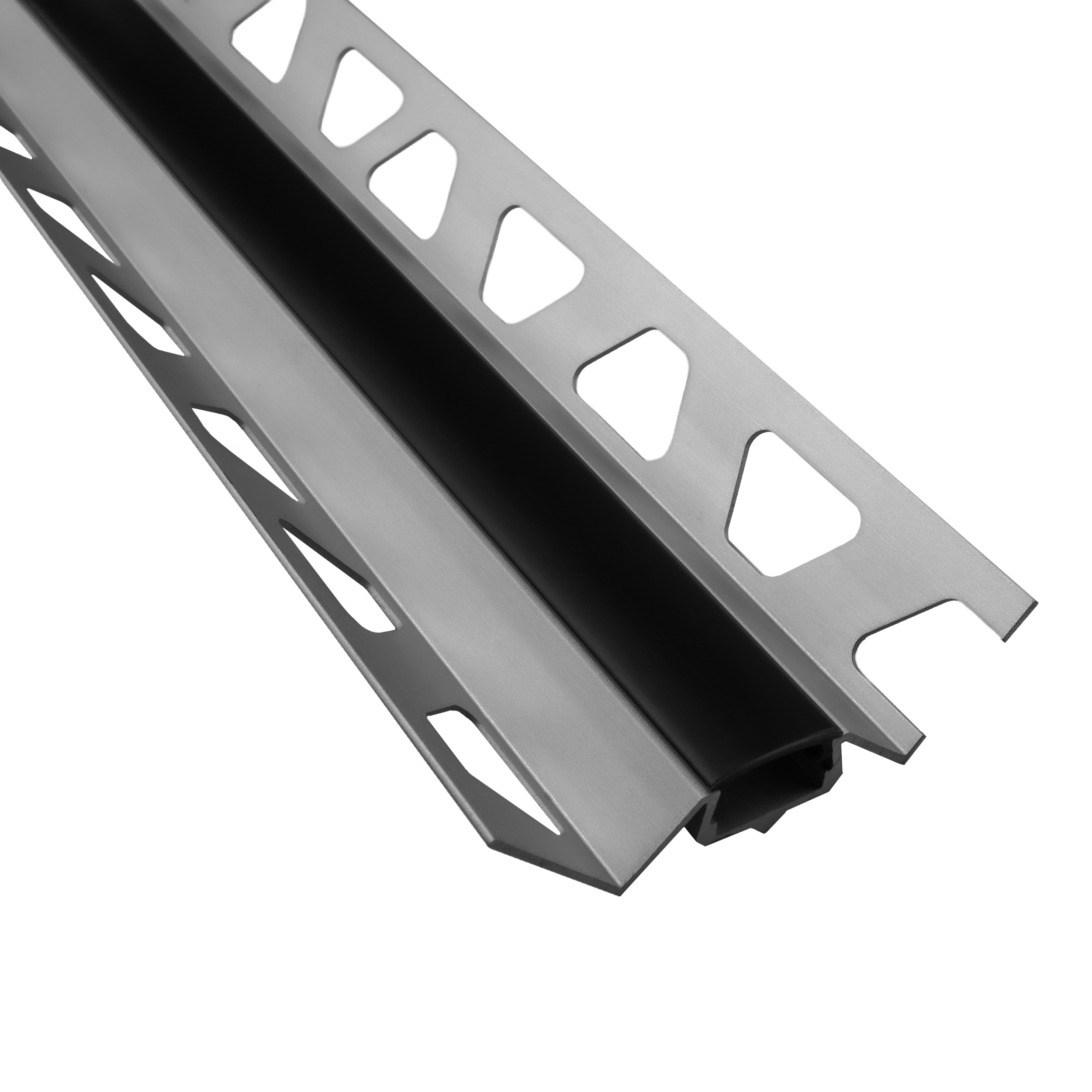 IN-T77 LED Alu Fliesenprofil Ecke innen 10mm silber