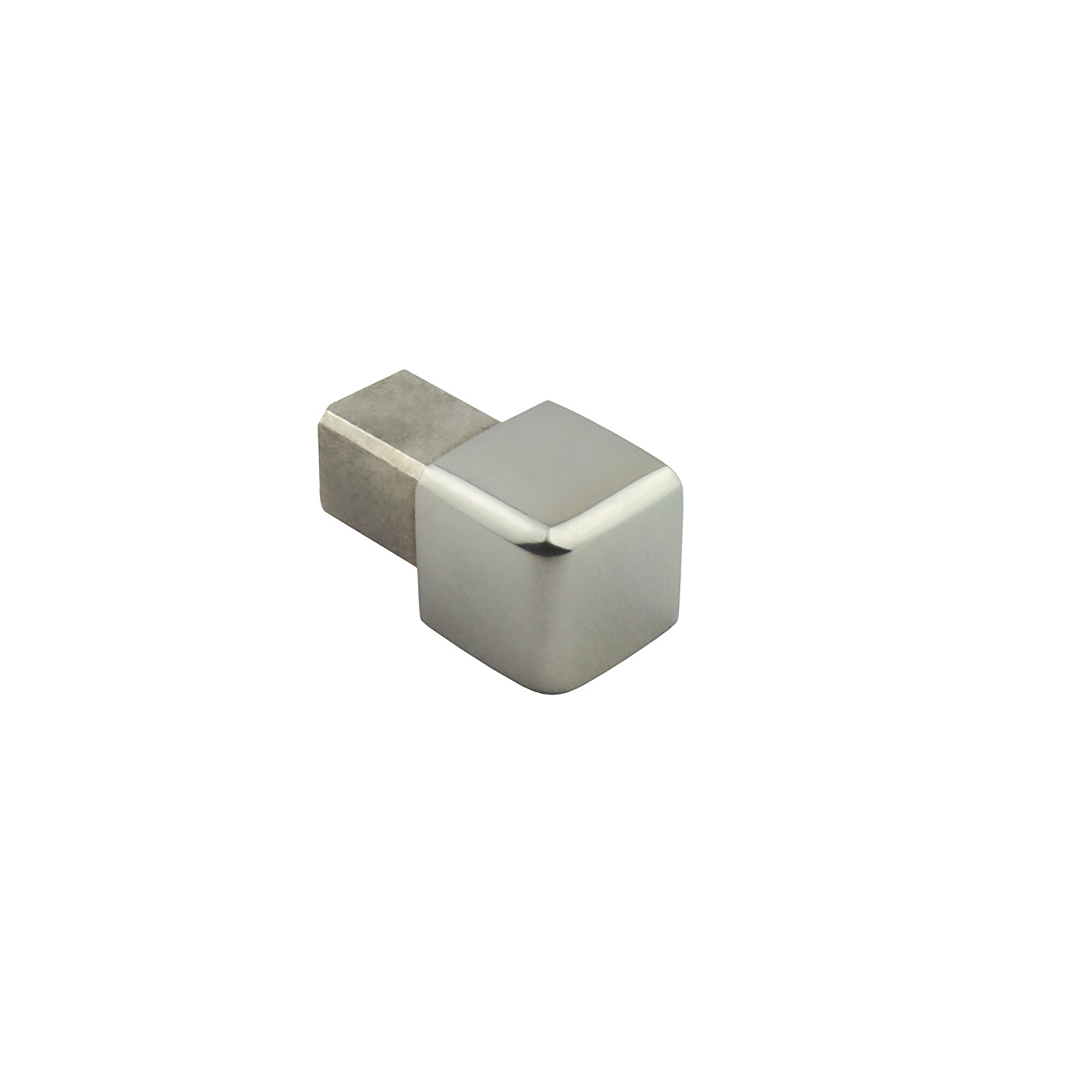 Quadrat Ausseneck Edelstahl V2A 10mm glänzend Quadrat Ausseneck Edelstahl V2A 10mm glänzend