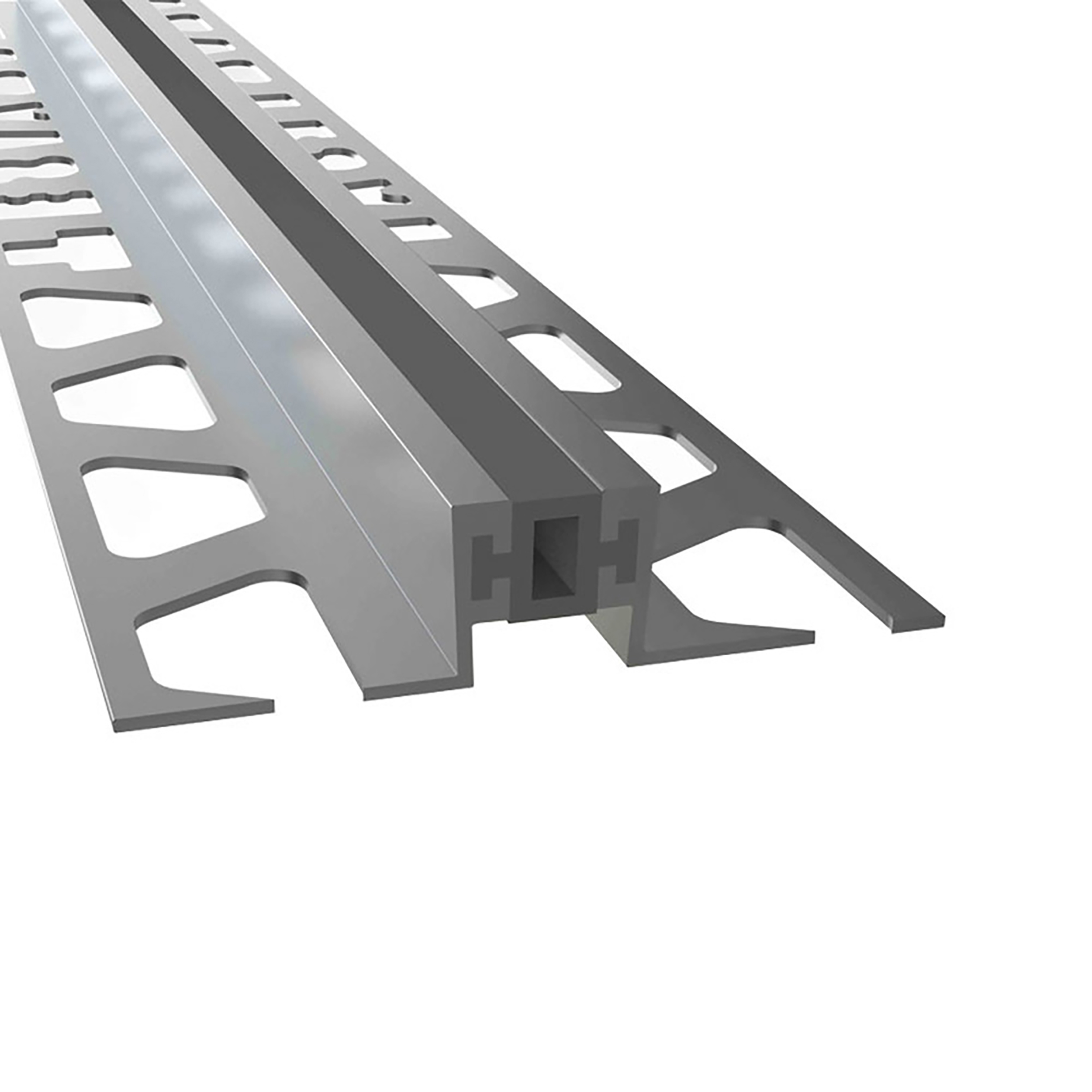 ALU Dehnfugen Fliesenschiene Fliesenprofil silber matt L270cm 12mm ALU Dehnfugen Fliesenschiene Fliesenprofil silber matt L270cm 12mm