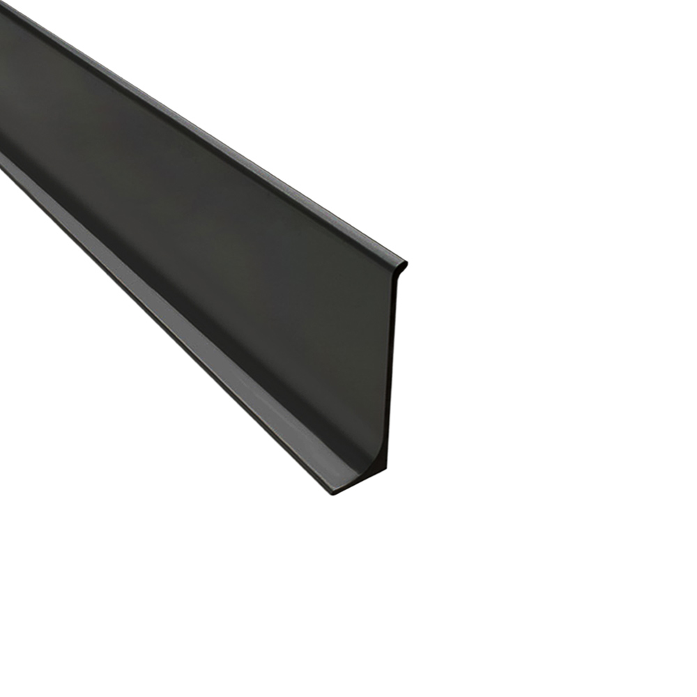 Alu Sockelleiste Fußbodenleisten eloxiert matt L200cm H60mm schwarz 200cm Alu Sockelleiste Fußbodenleisten eloxiert matt L200cm H60mm schwarz 200cm