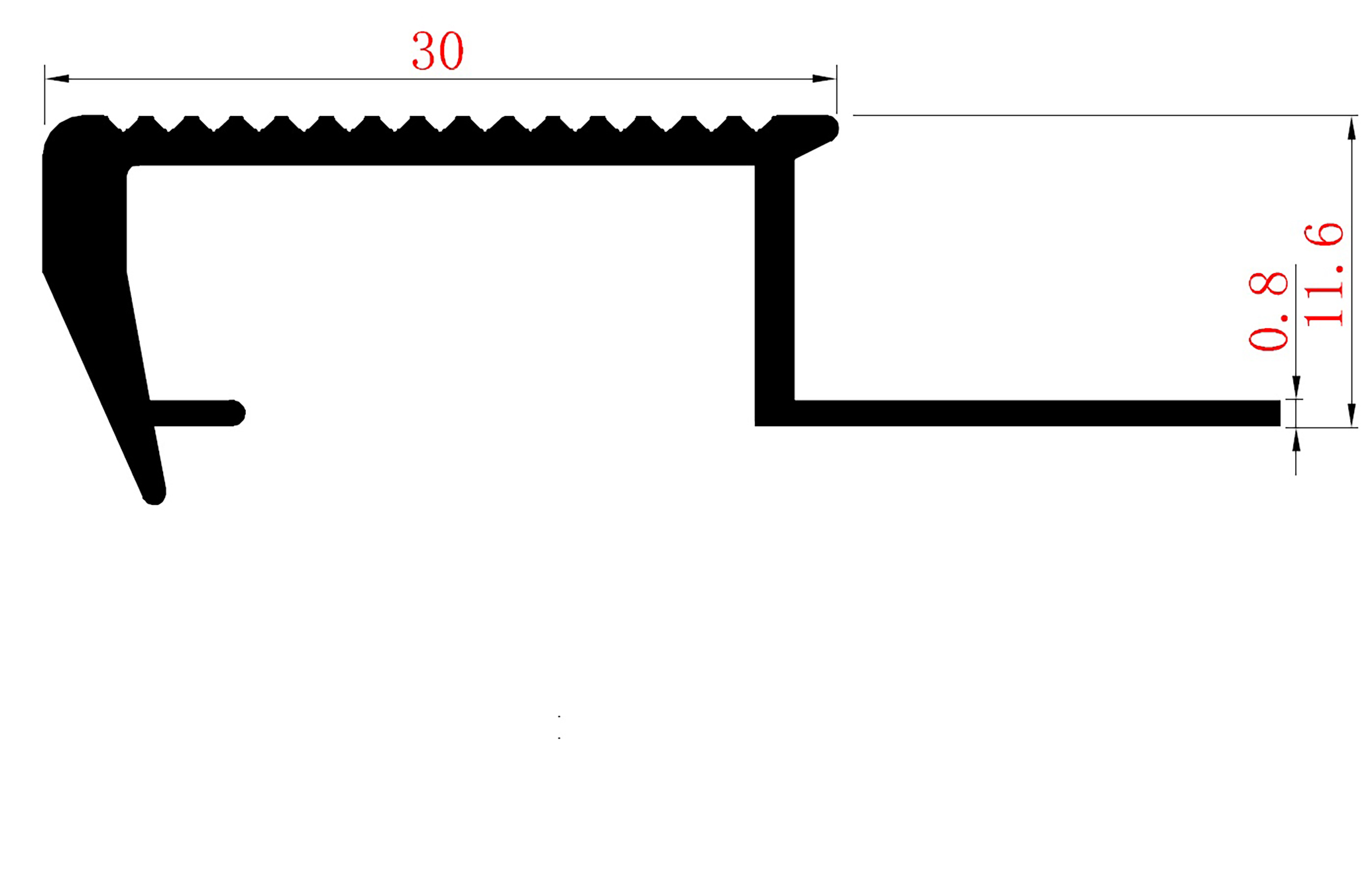 Alu Stufenprofil Fliesenschiene Profil Treppe Schiene L300cm H10mm silber Alu Stufenprofil Fliesenschiene Profil Treppe Schiene L300cm H10mm silber