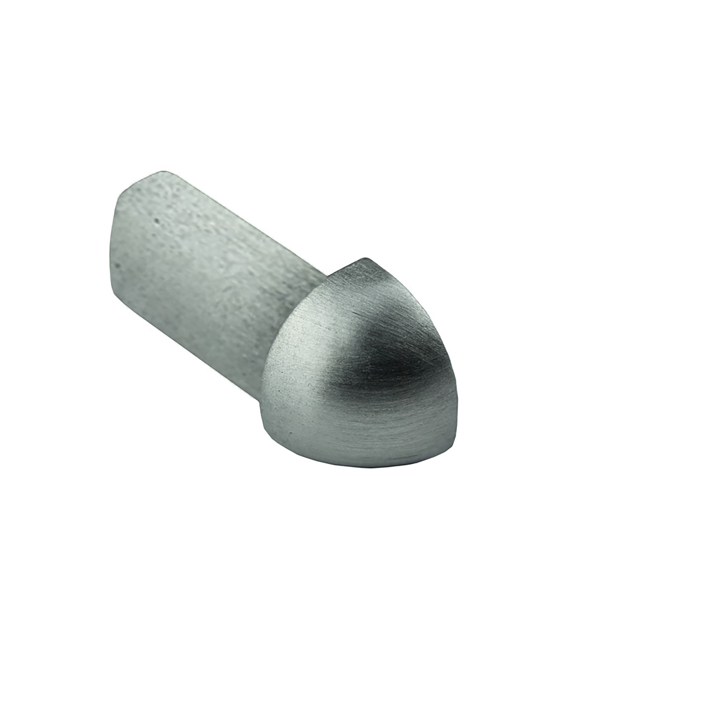 Viertelkreis Ausseneck Vollmaterial Edelstahl V2A 10mm gebürstet