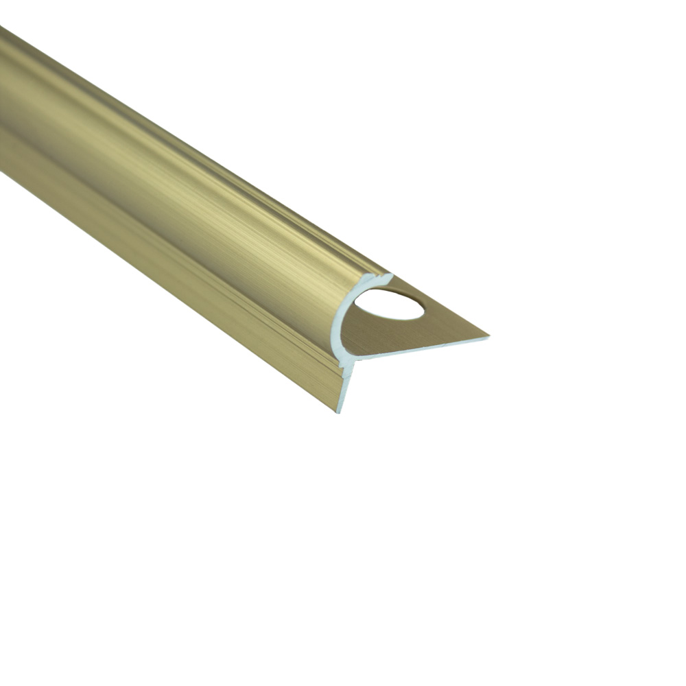 Alu Stufenprofil Fliesenschiene Profil Treppe Schiene silber gold L270cm H10mm